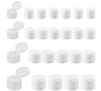 GORGECRAFT 32 Bouchon de Distribution à Rabat Lisse Bouchon de Rechange Blanc pour Bouteilles de Vidange Bouchon à Pression Réutilisable en Plastique Anti Fuite Hydratantes Bouchon Anti Déversement