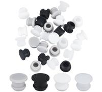 GORGECRAFT 32pcs 4 Couleurs Bouchons en Silicone pour Salière et Poivrière Bouchon de Sel 9mm Bouchons de Bouteille de Remplacement Bouchons Ronds Réutilisables pour Rangement de Cuisine à Domicile
