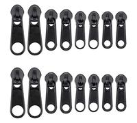 GORGECRAFT 32PCS #5#8 Fix Zip Puller Remplacement de Fermeture à Glissière en Plastique Fermeture à Glissière Instantanée Clip Zip Quick Fix Zip Kits Amovible Fix Zipper Kit de Réparation, 4 Tailles