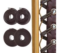 GORGECRAFT 4 Cordon de Rechange Élastique pour Chaise à Gravité Marron Noix de Coco Kit D'Outils de Réparation de Chaise Ronde Extensible pour Chaise Zéro Gravité Chaises Longues de Jardin Fauteuils