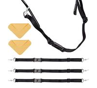 GORGECRAFT 4 PCS Réglable Sangle de Lunettes Lunettes de Retenue Lunettes Sangle Titulaire Lunettes de Soleil String Chaîne Longe Titulaires avec Daim Fibre Lunettes Chiffon de Nettoyage Boucle