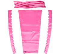 GORGECRAFT 4 pièce de Boucles pour Robe de Mariée Fermeture Éclair Réglable Sangle de Rechange pour Robe de Bal Corset en Satin Kit Arrière à Lacets pour Mariée, Sangle de Robe de Bal, Rose Chaud