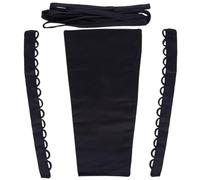GORGECRAFT 4 pièce de Rechange pour Robe de Mariée avec Fermeture Éclair Réglable Kit de Corset Réglable avec Extension de Fermeture Éclair Kit de Boucles pour Corset de Mariée, Robe de Bal, Noir