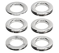 GORGECRAFT 4 pièces 25.5mm Boutons Pression en Métal Bouton-Pressions Kit Oeillets Œillets Alliage Boucle Sac Poignée Connecteur Anneaux en Argent Visser Résultats pour Bricolage Couture Vêtements