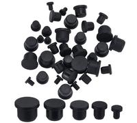 GORGECRAFT 40 Bouchon de Bouteille en Silicone Noir Bouchon D'Étanchéité de Tube de 4/7.5/9.5/11.5/13.5mm pour Salière et Poivrière Bouchon de Remplacement Trou D'Insertion Couvercles D'Extrémité