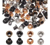 GORGECRAFT 400PCS 3.5MM Grommets Eyelets Ensembles Oeillets en Laiton Métal avec Rivets Oeillets Creux Rondelle Chaussures Vêtements Toile Cuir Bricolage Diamètre Oeillet pour Toile Bâche Tente