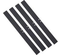 GORGECRAFT 4pcs Rechange pour Raclette en Silicone Noir Tête de Brosse de Lavage Recharge de Raclettes en Caoutchouc pour la Maison la Salle de Classe Le Bureau Les Fenêtres Les Portes de Douche