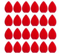 GORGECRAFT 50 Mini Oreilles de Cerf Artificielles à Faire Soi Même Décoration de Noël Bandeau Ornement de Cheveux Bandeaux en Forme de Larmes Accessoires pour Cheveux Halloween Noël Cosplay (Rouge)