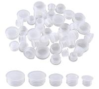 GORGECRAFT 50 pièce Bouchon de Salière et Poivrière 5 tailles Bouchons de Rechange Bouchons de Bouteille Réutilisables Bouchons Intérieurs de Bouteille à Extrémité Ronde pour Pots Bouteilles Tuyaux