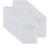 GORGECRAFT 50 Pochette de Rangement pour Matrices Pochettes pour Timbres 18x13 cm Refermables en Plastique Transparent Pochettes D'Enveloppe Organisateur de Bricolage Sac pour Fichiers Album Gaufrage