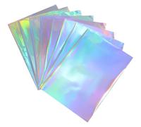 GORGECRAFT 50pcs 29x21cm Papier Transfert Argenté à Chaud pour Toner Laser Feuille Réactive Papier Cartonné Métallique Feuille Décorative pour Imprimante Gaufrage Transfert Thermique Bricolage