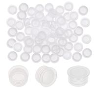 GORGECRAFT 50PCS Bouchons de Salière et Poivrière Bouchons Bouteilles Lait Verre Bouchon en Plastique Ronde pour Pots Bouteilles Tuyaux Pots de Fleurs（18.5mm）