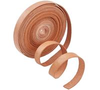 GORGECRAFT 5m*10mm*1mm Bandes de Cuir Véritable Cordon Plat en Cuir de Vachette Bracelet en Corde à Fil pour Bracelets Fabrication Bijoux Colliers Ceintures Guitare Porte-Clés, Pérou