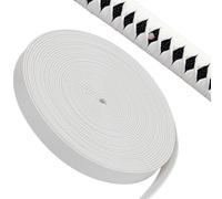 GORGECRAFT 5mX10mm Cordon en Cuir Cordon d'emballage Sageo en PU Cuir Blanc pour Épées de Samouraï Japonais Cordes de Poignée D'Épées de Samouraï pour Katana Tanto Tsuka L'Artisanat de Bricolage