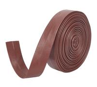GORGECRAFT 5mX20mmX1mm Sangle en Cuir Pliable Ruban de Garniture en Similicuir Texture Cuir d'agneau Cordon Plat en Cuir Bandes en Similicuir Ruban de Garniture pour Fabrication de Bijoux Sienna