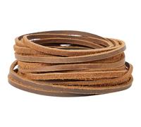 GORGECRAFT 5mX3mmX2mm Cordon Plat en Cuir de Vache Cordon de Tressage en Cuir Véritable Cheval Fou pour Colliers Fabrication de Bijoux Porte-Clés Bottes Artisanat Atelier D'Outillage, Sienna