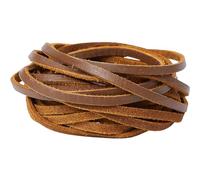GORGECRAFT 5mX4mmX2mm Cordon Plat en Cuir Véritable de Vache Cheval Fou Cordon en Cuir pour Bracelets Colliers Fabrication de Bijoux Porte-Clés Bottes Dentelle Artisanat Atelier D'Outillage, Sienna