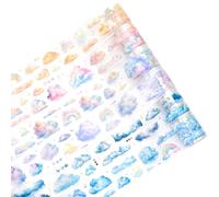 GORGECRAFT 6 Rouleau de Ruban Adhésif en Pet de 6 Styles Ruban de Masquage Washi Ruban Adhésif Décoratif pour Scrapbooking Album Journal Intime Planificateur Emballage Cadeau Meubles Murs Artisanat