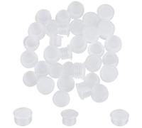 GORGECRAFT 60 Bouchon en Plastique Transparent avec Languette de Traction pour Salière et Poivrière, Couvercles D'Extrémité de Colonne de Rechange Bouchon de Bouteille Réutilisable pour Bouteilles