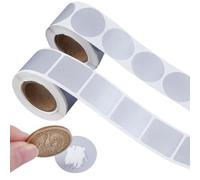 GORGECRAFT 600pcs Autocollants à Gratter Scratch Autocollant 25mm Ticket a Gratter en Film Enduit Autocollant de Mot de Passe Carte de Récompense à Gratter Soi Même Révélation du Sexe Prix Top Secret