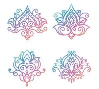 GORGECRAFT 8 PCS 6.30" Lotus Motif Fenêtre Stickers Statique Porte Coulissante Autocollant Adhère Anti-Collision Vinyle Film pour Empêcher Arrêter Oiseaux Chiens Animaux Grèves