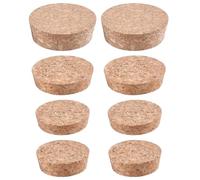 GORGECRAFT 8 pièce de 4 Tailles de Bouchons Coniques en Liège Bouchon de Bouteille de Vin en Liège Bouchons de Remplacement en Bois pour Vin Bière Whisky Carafe Bouteille en Verre Bocaux Mason