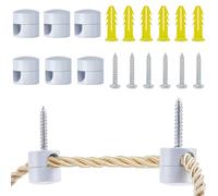 GORGECRAFT 8pcs Crochets Swag pour Suspension au Plafond Crochets de Plafond Blancs pour Lampes Suspendues Crochet Swag Super Load Lampe Suspendue en Aluminium Crochet de Plafonnier