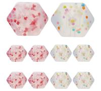 GORGECRAFT 8pcs Supports D'Aiguilles à Tricoter Hexagonaux en Silicone Embouts de Perles Butée de Point Protecteurs de Pointe D'Aiguille à Tricoter Fournitures de Couverture de Pointe Adaptées 3mm