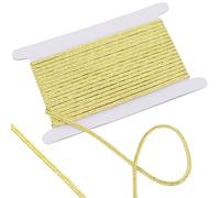 GORGECRAFT 9M Cordon Métallique Tressé 5mm Doré Dreadlock Corde Enveloppe de Cheveux Corde Centipede Hiphop Attache de Cheveux Bande de Tressage Décorative pour la Fabrication de Bijoux Bracelets