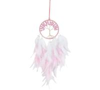 GORGECRAFT Attrape Rêves Rose Petit Arbre de Vie Chakras Perles de Cristal Décoration Murale pour Voiture Ou Chambre Noël