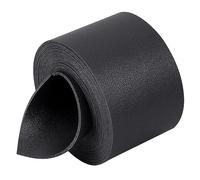 GORGECRAFT Bande de Bracelet en Cuir Noir de 50 mm de Large 2 m de Long Cordon Plat en Similicuir 1.8 mm D'Épaisseur Double Face Motif Litchi Ceinture en Cuir pour Projets de Bricolage Colliers