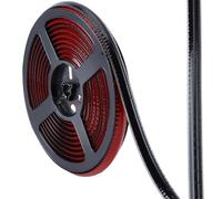 GORGECRAFT Bande de Calfeutrage Auto Adhésive 5m*15mm Noire Imperméable pour Carrelage Céramique. Rouleau de Ruban Adhésif Flexible Triangulaire pour Joints de Douche Baignoire Salle de Bain.