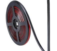 GORGECRAFT Bande de Calfeutrage Étanche 5mx8mm Auto Adhésive Noire pour Douche Baignoire WC Joint D'Étanchéité Triangulaire Flexible Bordure de Finition Ruban D'Étanchéité pour Cuisinière Évier Coin