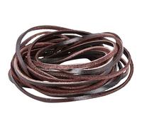 GORGECRAFT Bande de Cuir Véritable de 5m Cordon Plat de 3mm*2mm en Cuir de Vache Corde à Tresser pour Bracelets Colliers Fabrication de Bijoux Bottes Dentelle Bricolage Perles Travaux Manuels Sienna