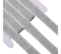 GORGECRAFT Bande Élastique Métallique à Paillettes Argentées 11mX20mm Ruban Élastique Plat Blanc en Polyester Tissé pour Bricolage Couture Artisanat Bandeau Pantalon Ceinture Vêtements Accessoires