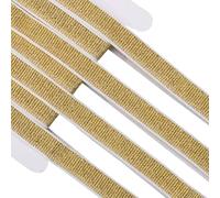 GORGECRAFT Bande Élastique Métallique Pailletée Dorée de 11 m X 15mm Ruban Extensible Blanc en Polyester Large et Plate pour Bricolage Couture Artisanat Bandeau Pantalon Ceinture Vêtements Accessoires
