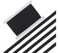 GORGECRAFT Bande Élastique Plate Noire de 30 m 5mm Fine Bande pour Couture Artisanat Jupe Ceinture Confection de Vêtements Mercerie Accessoires Fournitures