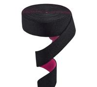 GORGECRAFT Bandes Élastiques Roses de 4.3 m pour Perruque Ruban de 3cm de Large en Tricot Extensible Noir Sangle de Couture pour Ceintures Maillots de Bain Loisirs Créatifs