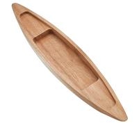 GORGECRAFT Bateau en Bois Brut Modèle de Bateau en Bois Mini Voilier de Pêche Nautique Canoë en Bois Massif Projet D'Artisanat Ornement de Paysage Océanique de Bureau pour Pièce Maîtresse Projet