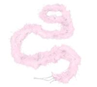GORGECRAFT Boas en Plumes de Dinde Roses Chandelle de 1.9 m X 20mm Accessoire de Déguisement pour Femmes Idéal pour les Vêtements les Loisirs Créatifs la Danse les Mariages les Fêtes de Sapin de Noël