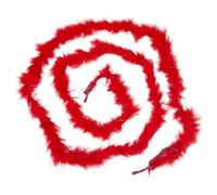 GORGECRAFT Boas en Plumes Rouges de 1.8 m X 45mm Épais et Moelleux avec Franges pour Déguisements Halloween Carnaval Danse Mariage Cosplay Accessoires et Décorations