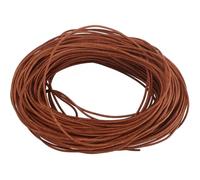 GORGECRAFT Cordon en Cuir de Vache Véritable de 25 m X 1mm Cordon Rond en Cuir Tressé pour Perles Bracelets Bracelets de Cheville Colliers Porte Clés Cordons Fabrication de Bijoux Bricolage Pérou