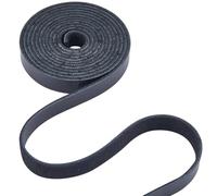 GORGECRAFT Cordon en Cuir de Vachette de 2mX12.5mm Cordon en Cuir Véritable de 1.8mm D'Épaisseur Bandes de Cuir de Vache Pleine Fleur Brillantes Noires de Qualité AB Plates pour L'Outillage L'Atelier