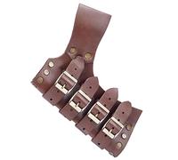 GORGECRAFT Cuir Épée Grenouille Noix de Coco Marron Rétro Médiéval Réglable Faux Cuir Épée Holster Ceinture Porte-Épée Universel pour Halloween Fête de Noël Chevalier Guerrier Cosplay Costume