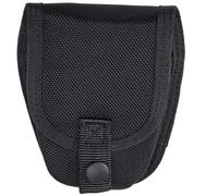 GORGECRAFT Étui à Menottes en Nylon Robuste pour Manchettes à Chaîne à Charnière Standard avec Boutons-Pression Cachés pour Les Forces de L'Ordre, Ceinture de Flic, Police, Shérif, Militaire, Noir