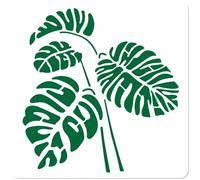GORGECRAFT Grand Pochoir Feuilles de Monstera 30x30cm Modèles de Dessin de Feuilles de Plantes Tropicales Pochoirs en Plastique Réutilisables à Thème Botanique pour Peinture sur Toile Bois Mur Porte