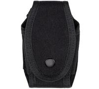 GORGECRAFT Housse pour Menottes avec Rabat Tactique Sac pour Menottes en Nylon Résistant Sac de Transport Housse avec Charnières et Chaîne Poignets pour Gilet Molle Accessoire pour Police Sheriff Noir