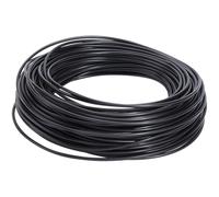 GORGECRAFT Kit de Réparation de Rotin Tressé en Osier 30mX2.4mm Rouleau de Rotin Synthétique Noir Corde Ronde Solide Tissage de Panier Roseau Chaise de Patio Canapés Réparation Meubles de Jardin