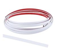 GORGECRAFT Moulures Intérieures de Voiture Universelles 3 m X 9mm Bandes Autocollantes Décoratives Blanches Flexibles pour la Plupart des Pare Chocs de Véhicules Armoires Garde Robes Maison