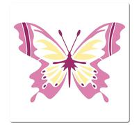 GORGECRAFT Pochoir Papillon 30 x 30cm Grand Format Réutilisable Carré en Plastique pour Peinture sur Bois Sol Meubles Mur Carte Sac Armoire Scrapbooking Décoration